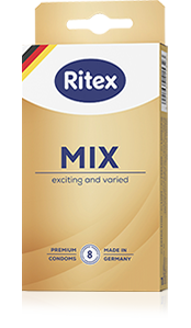 Ritex MIX - Exciting and varied - Intense love and more variety Ritex MIX condoms excitingly varied